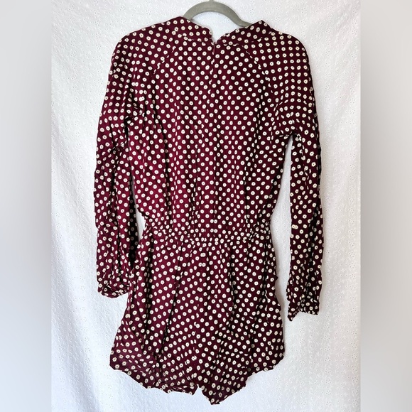 Cleobella red floral romper size medium - Picture 2 of 4